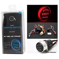Pivot push start button universal switch starter BLUE or RED Led  SMALL Button