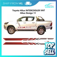 Toyota Hilux INTERCOOLER VNT Original Design Car Side Body Sticker - Hilux 11