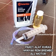 BREMBO PREMIUM BRAKE FLUID DRAIN TOOL ORIGINAL DOT 4 FRONT REAR BRAKE FLUID BRAKE FLUID CALIPER MOTO