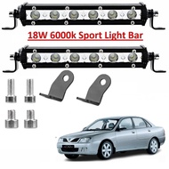 Proton Waja Daylight Fog Light Led Sport Light DRL Fog Lamp 6Led Light Bar Spotlight Lampu Kereta