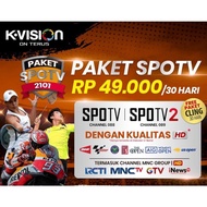 Receiver K Vision Paket Spotv MotoGP, Badminton, Tenis, Golf dan