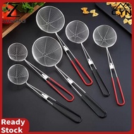 Long handle stainless steel bubble tea strainer BOBA milk spoon pearl ring filter kitchen utensil HO