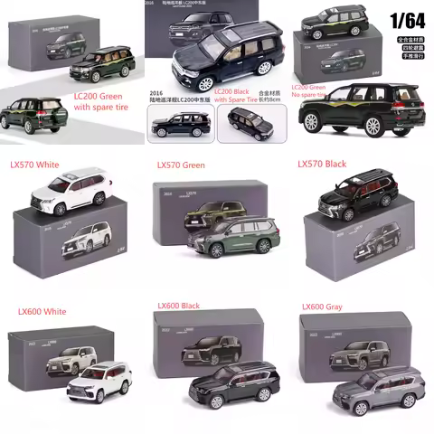 JKM 1/64 Scale 2016 Land Cruiser LC200 And LX570 LX600 Alloy Car Model Classic Adult Collection Stat
