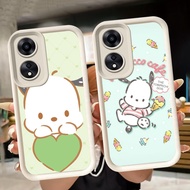 Soft Casing for OPPO A98 A17K A18 A17 A58 A60 A78 A38 5G White Q6 Pochacco