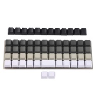 YMDK Planck Niu40 Preonic Keyset White Gray Black Gradient Laser-Etched OEM Keycap 1.5mm Thickness P