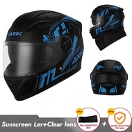 AXK Motorcycle Alliance Icc sticker Helmet Motorcycle Full Face，road racing helmet ，Anti-scratch and wind-proof full face helmet anti-ultraviolet helmet（3 Variant）