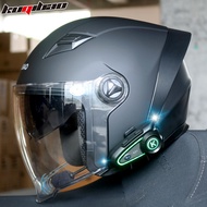 Cool Rider Motorcycle Helmet Intercom Half Helmet Men Women Electric Rider Dual Mirror Universal 3C 