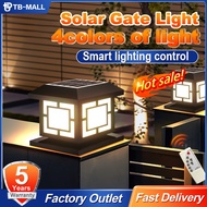 Solar Pillar Light Outdoor Lighting IP67 Waterproof  Lampu Pagar Solar Gate Light Fence Post Garden 