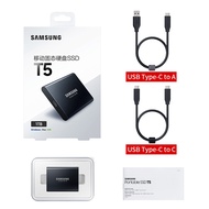 2024 【Ready Stock】samsung T5 portable SSD 2TB USB3.1 External Solid State Drives USB 3.1 Gen2 and backward compatible for PC