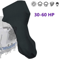 ​Boat Engine Cover for 30HP-60HP Motor Waterproof 420D Full Outboard Black