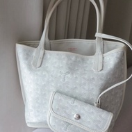Goyard Anjou mini tote 白 托特包