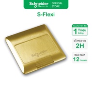 Ổ cắm âm sàn cho S-Flexi có đế âm - màu nhũ Bạc/ Vàng (không kèm ổ cắm) - Schneider Electric - E224F