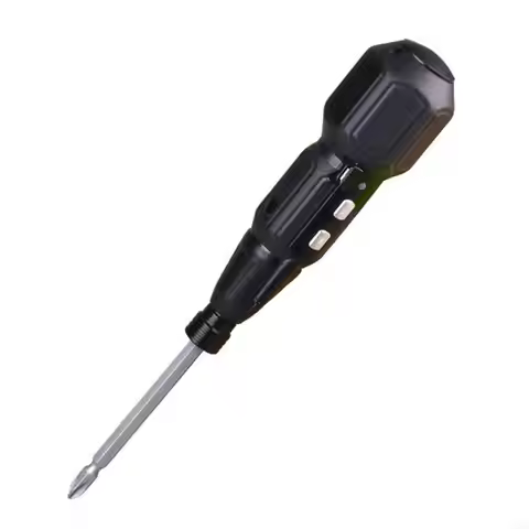 97QC Practical Screwdriver with Worklight 3.6V USB Rechargeable Drill Homes DIY Power Tools for Home