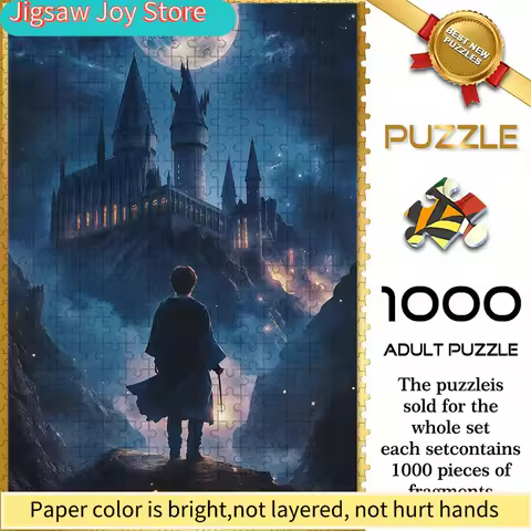 of Warner Bros. Seamless Puzzles Z9.25-80, Featuring a Harry Potter Castle Design, Measuring . Durab