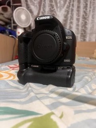 Canon EOS 500D 數碼單反連電池手柄及鏡頭