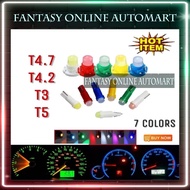 1PCS T5 T4.7 T4.2 T3 SMD Wedge Instrument Dashboard Car Meter LED Light Bulb Universal Proton Peroad