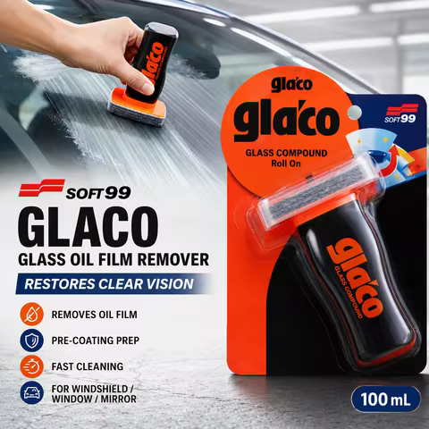 Soft99 Car Windshield Oil Film Remover 100ML Glass Compound Cleaner Polish Water Spot Old Coating Pr