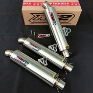 Memind Shop Silincer Knalpot Racing Original AM2 Best Performance P30 Bulat Rata inlet 50mm Cb Gl Me