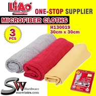 LiAo Microfiber Cloth 30x30cm(3pcs) Kitchen Cloth Cleaning Tools G130019 Microfibre Cloth Car Care C