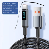 AKABEILA 100W USB A To Type C To C Ios to TYPE C USB แสดงสาย PD สายชาร์จเร็วสำหรับ iphone samsung op