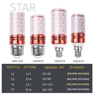 CAHAYA 3-COLOR LED LIGHT (WHITE, YELLOW, & WARM WHITE) E27 ROTARY FITTING E14/