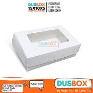 Box 15x10x5 Ivory / Box Brownies Box 15x10x5 / Brownies Box Packaging 15x10x5 / Box Brownies Window 