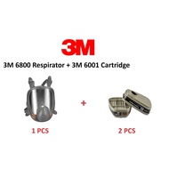 ( Original ) 3 M 6800 Full Facepiece Respirator + 6001Cartridge