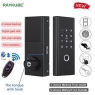 RAYKUBE P1 digital gate lock Bluetooth TTlock APP / 6 Unlocking method / Free installation / NFC Unl