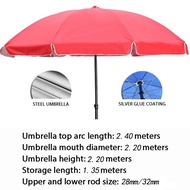 【Local shipment】2.1-2.4M Adjustable Umbrella Uv Protection Canopy Payung Meniaga 5.0 Patio Umbrella 