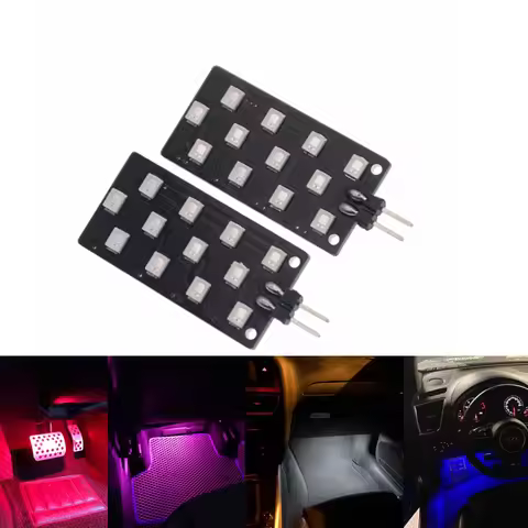 2x Error Free Car 12SMD LED Courtesy Indoor Projector Footwell Nest Light Lamp For Audi A5 A4 A6 A8 