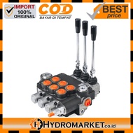 Valve Hidrolik 3P40 - 3 Bank / 3 Stik Manual Hand Valve Hidrolik Directional Control Valve untuk Ala
