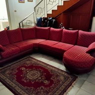 Sofa Bekas Model L kapasitas 7 Orang