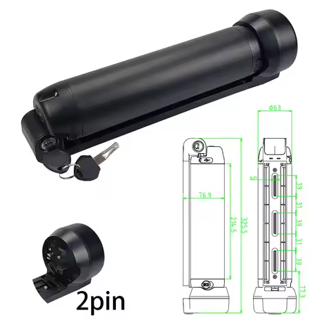 Water Bottle battery 24V 36V 7Ah 8.7Ah 10.5Ah 250W 350W Ride1Up Roadster Apollo Phaze E-Bike Battery