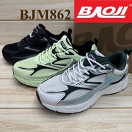 Baoji BJM 862 รองเท้าผ้าใบชาย บาโอจิ (41-45) ดำ/เขียว/เงิน