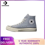 〖ของแท้อย่างเป็นทางการ〗Converse Chuck Taylor All Star Hi Grey Men's and Women's Sports Shoes- The Same Style In The Mall