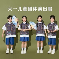 ZHAO Performance Guangxizhuang Ethnic Campus Ethnic Costume Ethnic Children Suit Performance Costume
