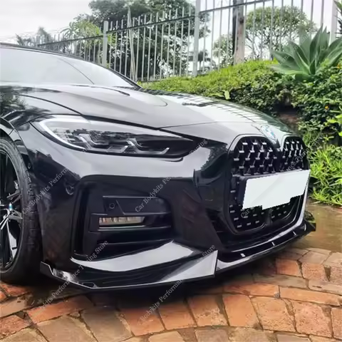 Competition Style Front Bumper Splitter Lip Spoiler Diffuser For BMW G22 G23 420i 430i 430d M440i M 