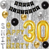 (SG Seller) 30th Birthday Balloons, Funny Birthday Balloons, 30 Birthday So Happy Im Thirty Balloon 