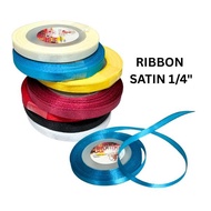 Satin ribbon 1/4, ribbon halus,satin ribbon, ribbon