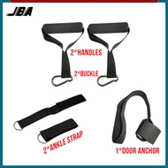 JBA Resistance Band Accessories Suit Include NBR Foam Handles And Durable Rubber Buckle