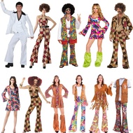 ✚cosplay retro disco disco costume 70 s hippie masquerade bar nightclub performance clothes