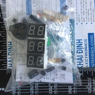 bộ linh kiện mạch đồng hồ 6 LED 7Đ AT89C2051 kde3169