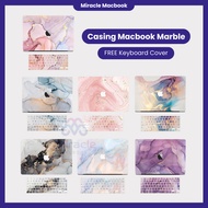 Macbook pro / air 13 Inch M1 M2 M3 M4 Casing Marble Colorful Clear includes protector silicone keybo