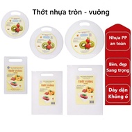 Round plastic cutting board - VIET NHAT 5800 plastic square cutting board - Antibacterial, Thick and