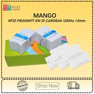 MANGO RFID Proximity EM ID Card 125Khz 1.8mm | Standard EM4200,EM4100,TK4100 White | Serial Number