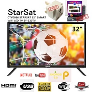 ♫1 YEAR WARRANTY StarSat 32 Inch Smart Android 9.0 WifiYou TubeNetflix LED TV SY-320TV ( Free Adaptor and MYTV Box )✿