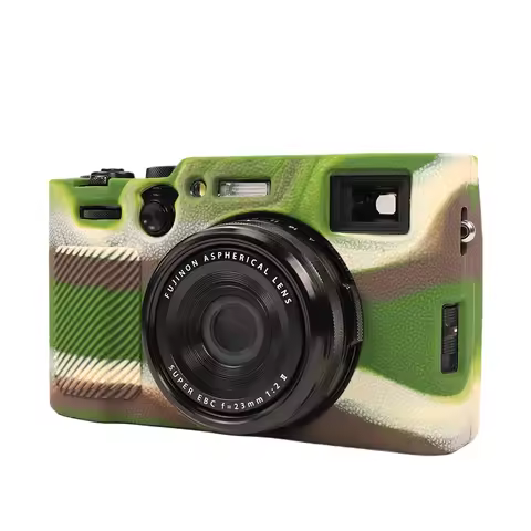 For Fujifilm X100VI Fuji x100vi Camera Silicone Case Litchi Style Rubber Body Protective Bag Non-Sli