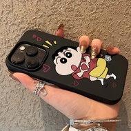 Casing iPhone 11 13 14 15 16 Pro Max Crayon Shinobi Love Shockproof Case For iPhone 13PM 16PM 15PM 1