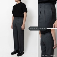 CU PANTS [7สี] กางเกงสแล็ค Double Pleated Trouser เอวสูง ทรงกระบอกตรง Classic Pants