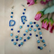 Initial mask necklace